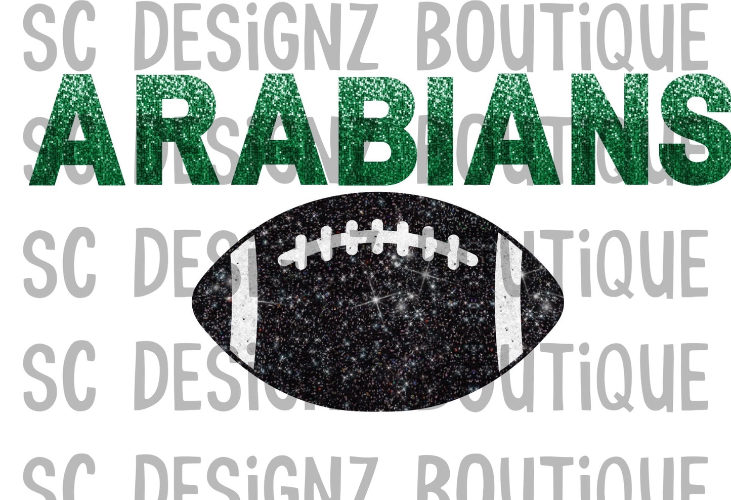 Faux sequin team apparel