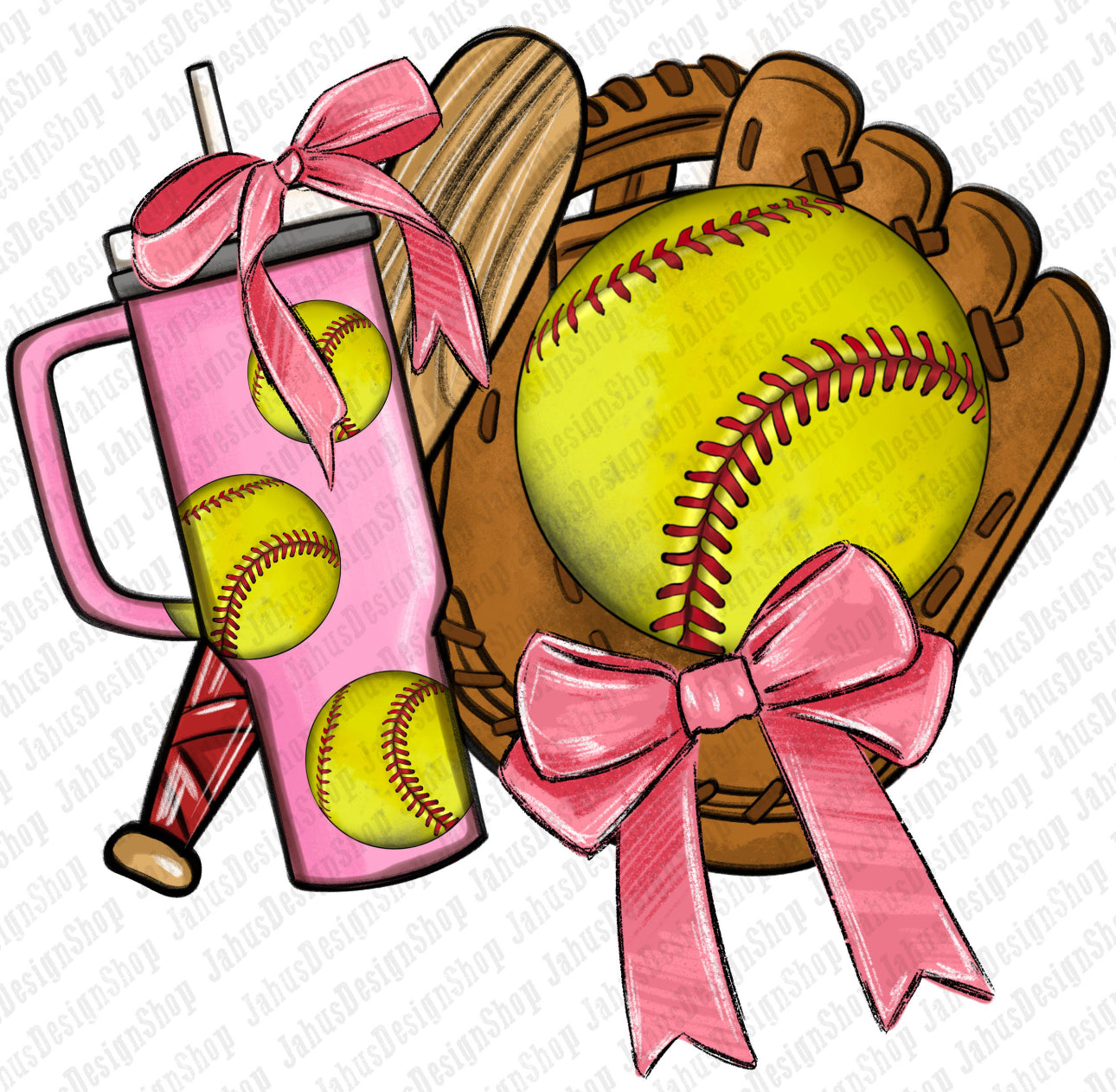 softball coquette bow