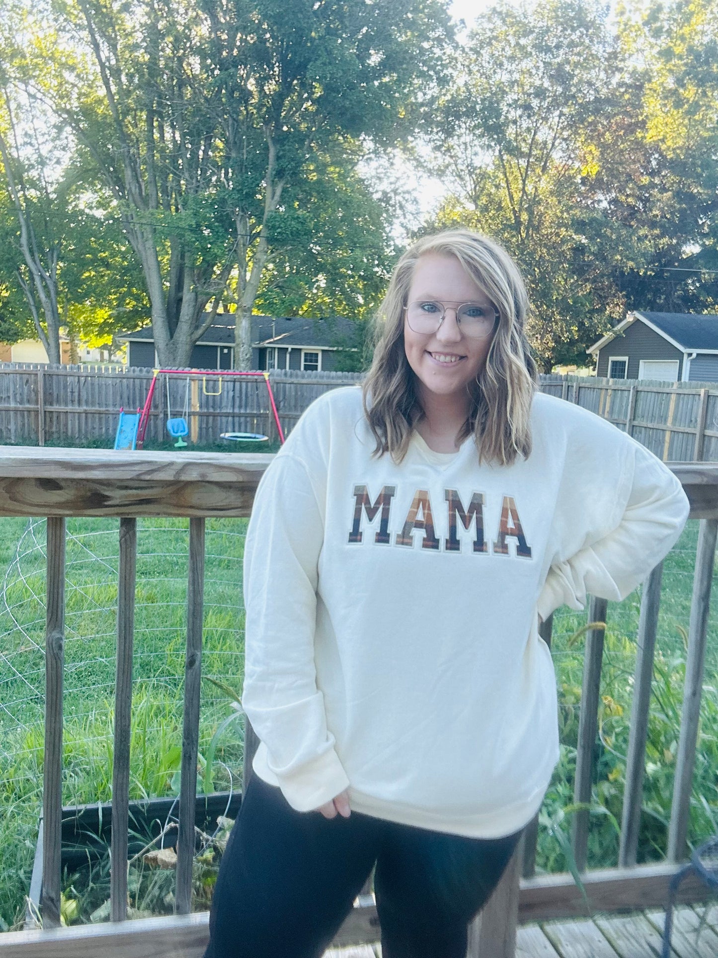 matching mama fall applique embroidered sweatshirt (picture coming soon) refer to mini listing
