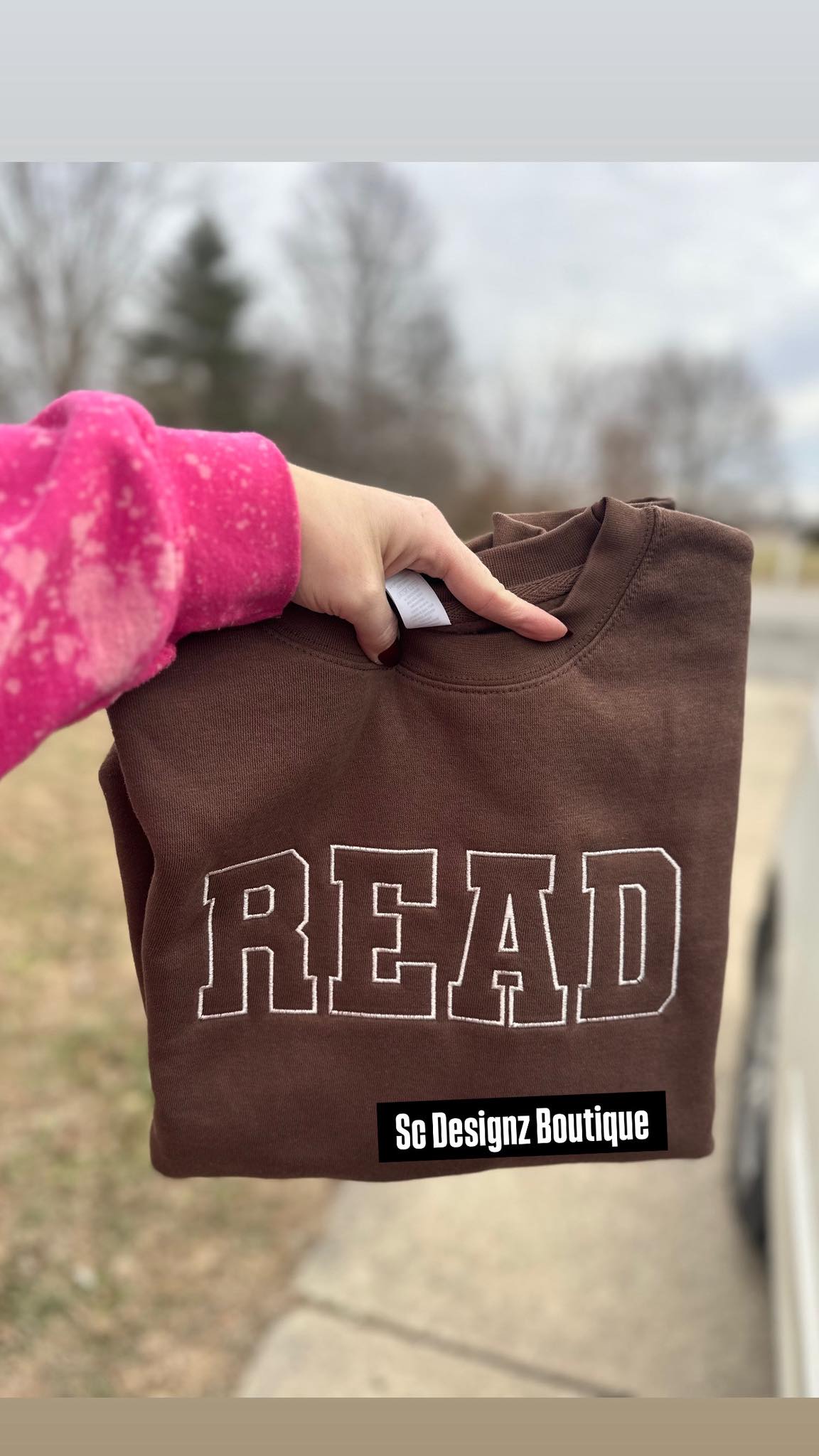 READ embroidered sweatshirt