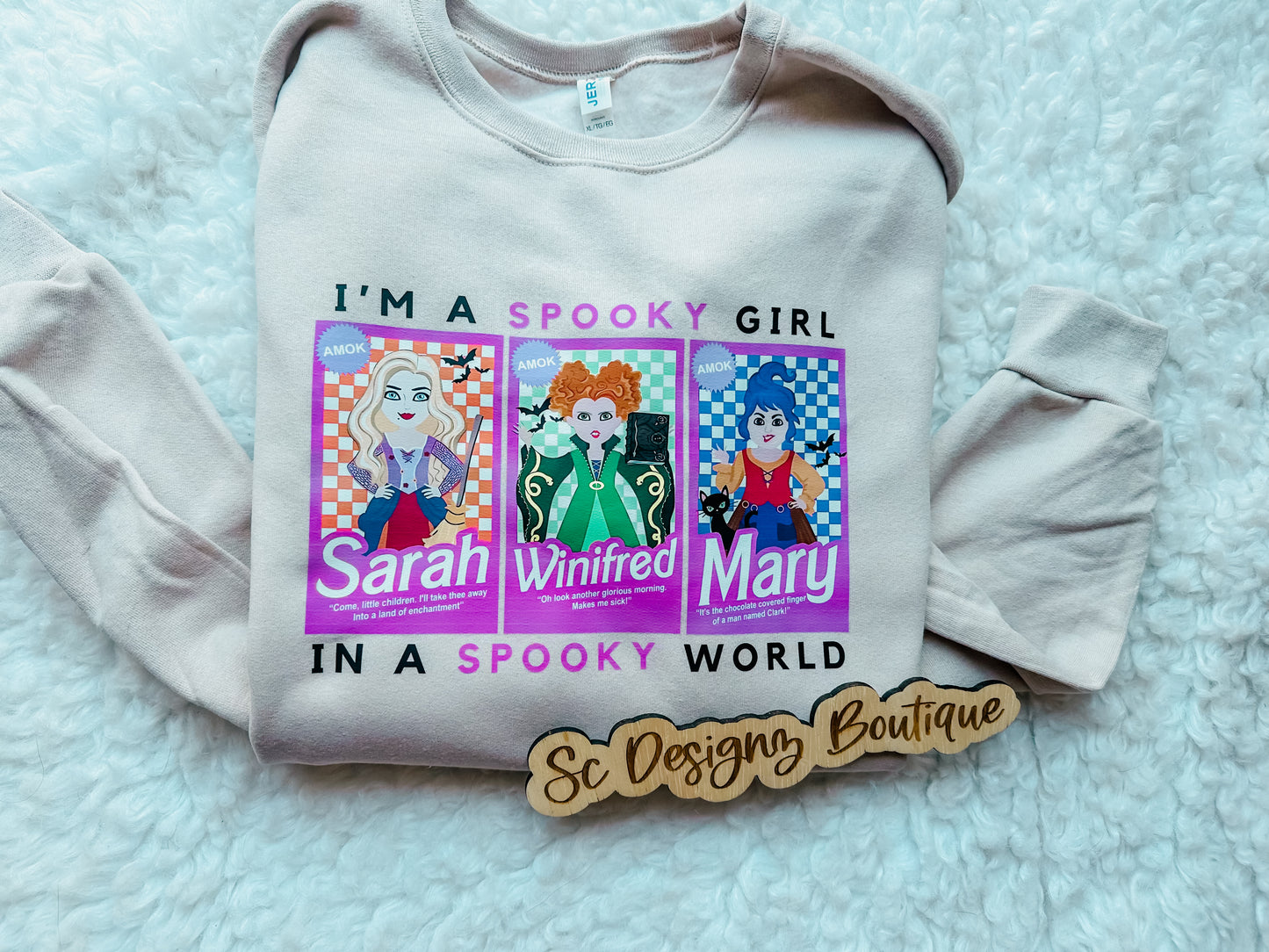 Spooky girl in a spooky world