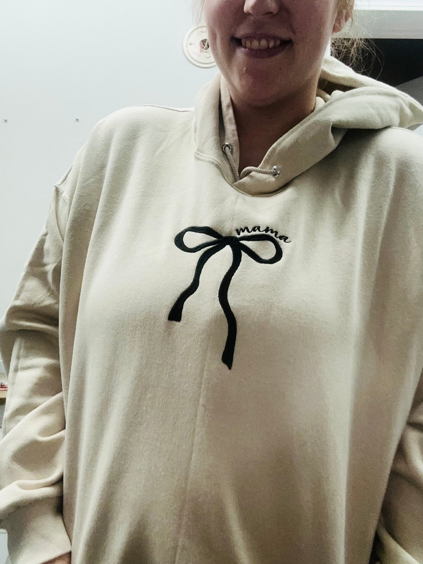 mama coquette embroidered sweatshirt