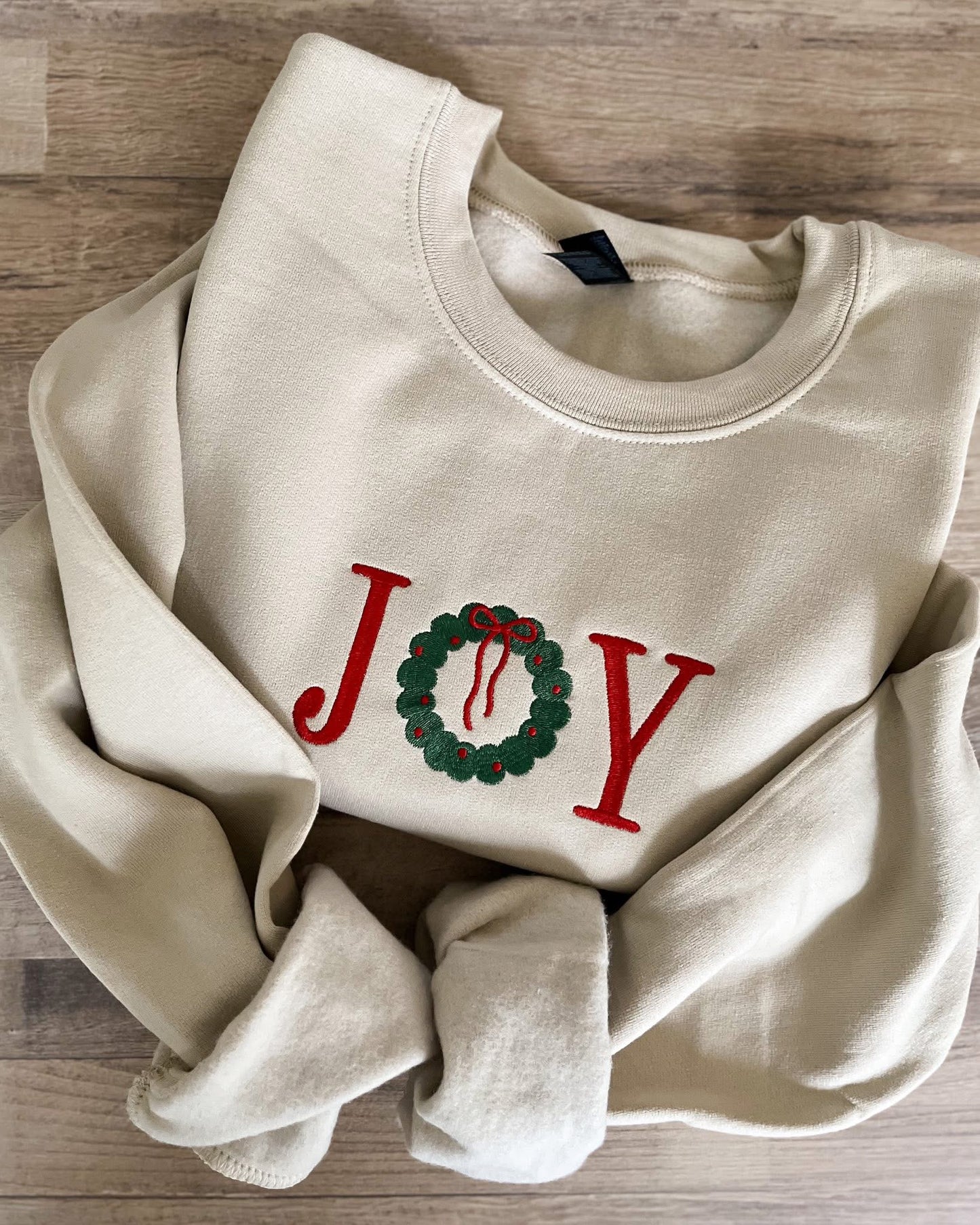 Joy embroidered sweatshirt