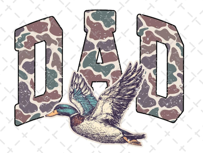 camo dad with duck