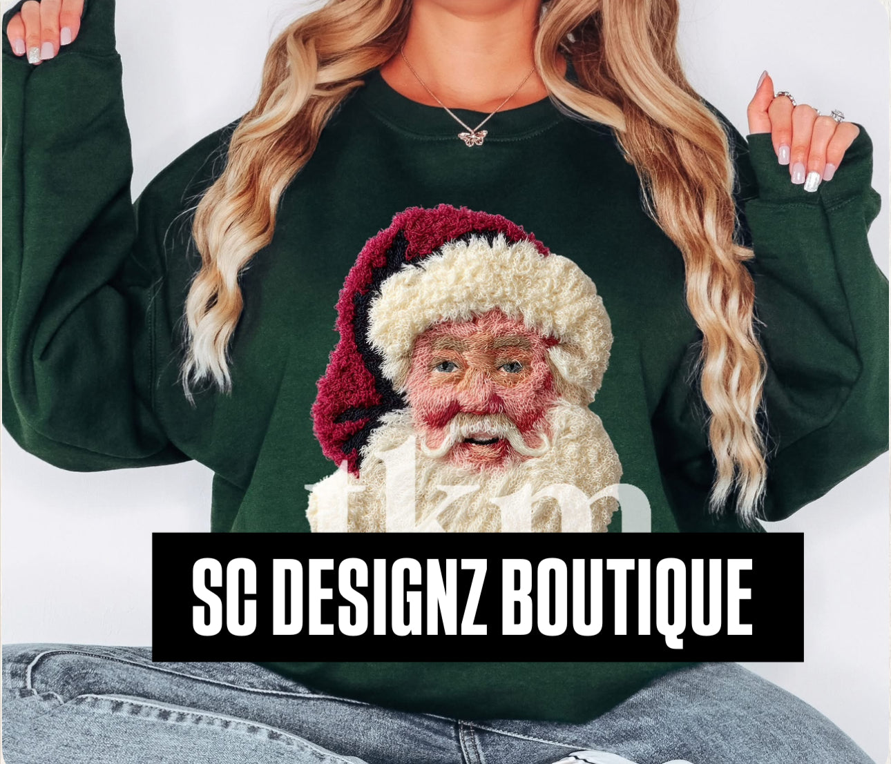 Plush santa claus character