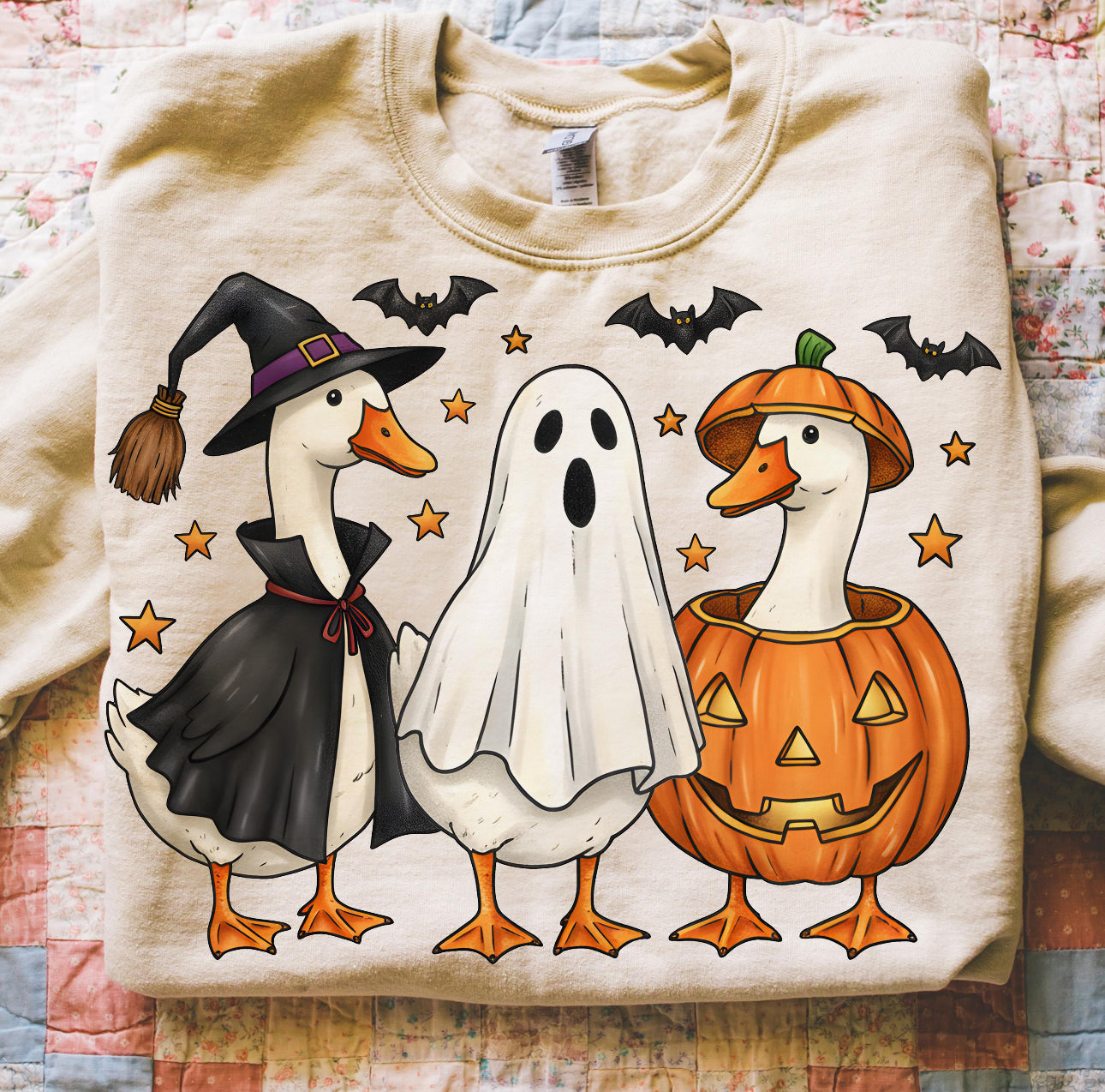 halloween porch geese