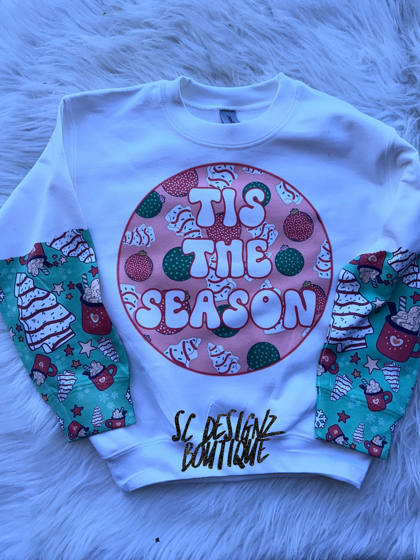 Tis the season tree cake sweatshirt
