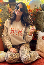 Load image into Gallery viewer, Fall coquette embroidered sweatshirt