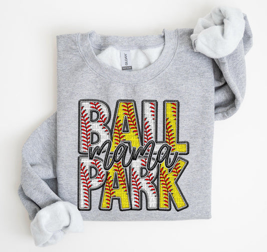 ballpark mama faux glitter