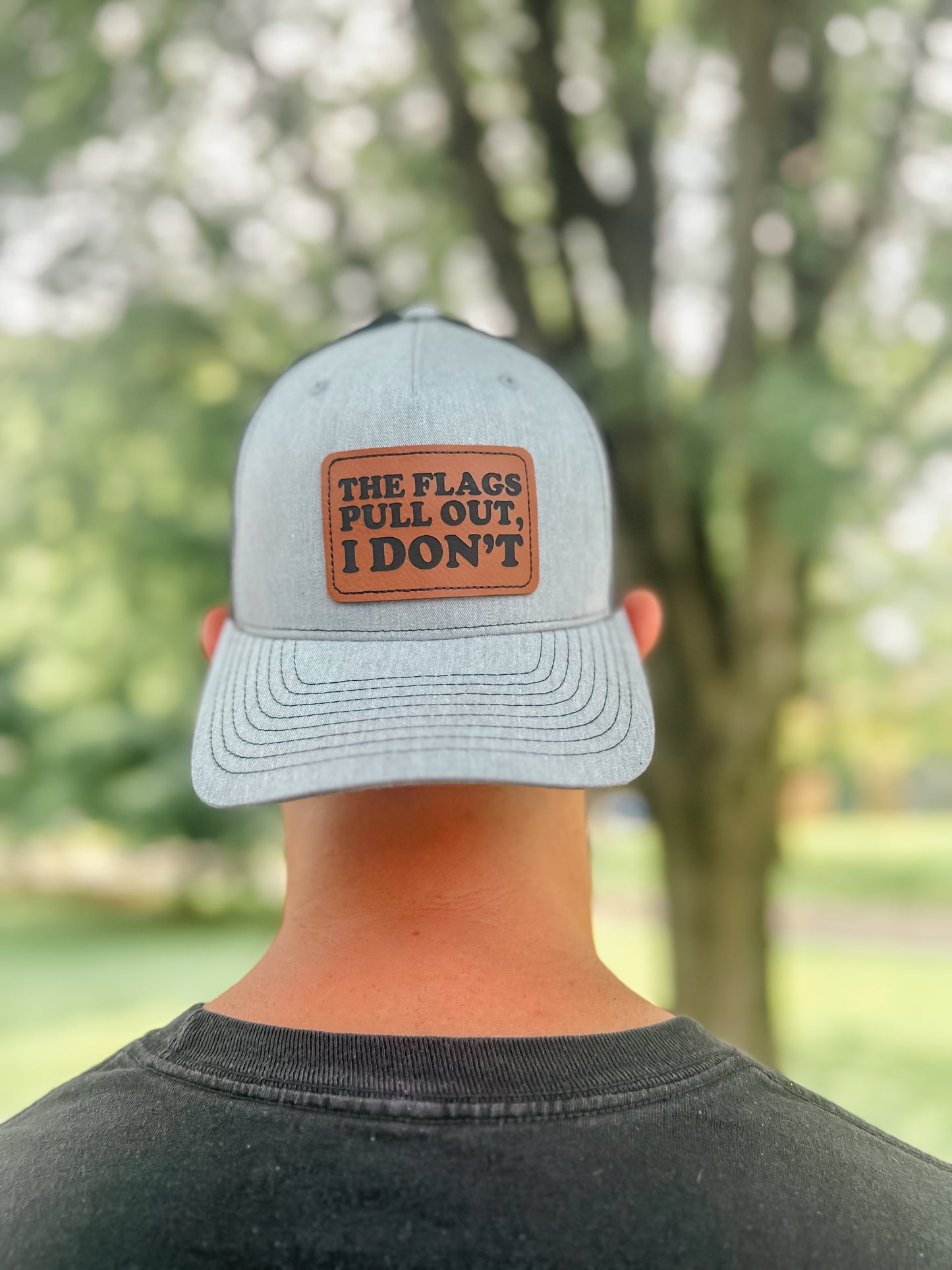 The flags pull out, I don’t.