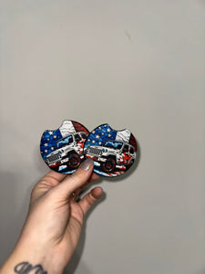 america Je*p car coasters