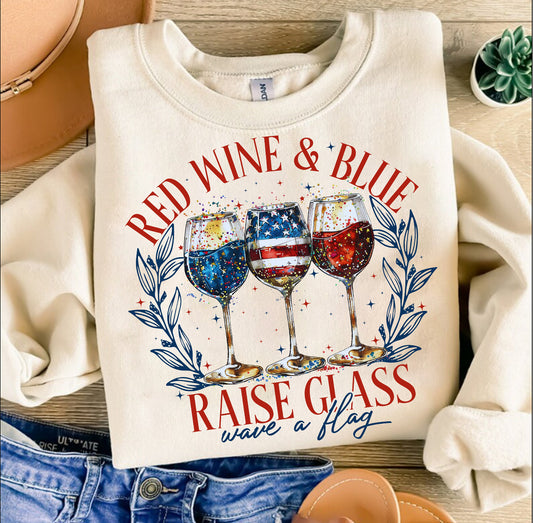 red wine & blue