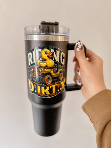 Riding dirty 40oz tumbler