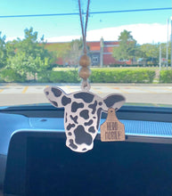 Load image into Gallery viewer, Cow head Car Charm