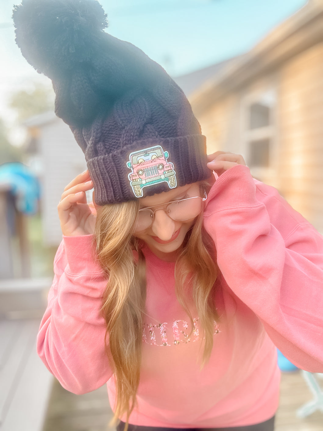 Mint jeep beanie