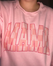 Load image into Gallery viewer, Pink Checkered mama sweatshirt