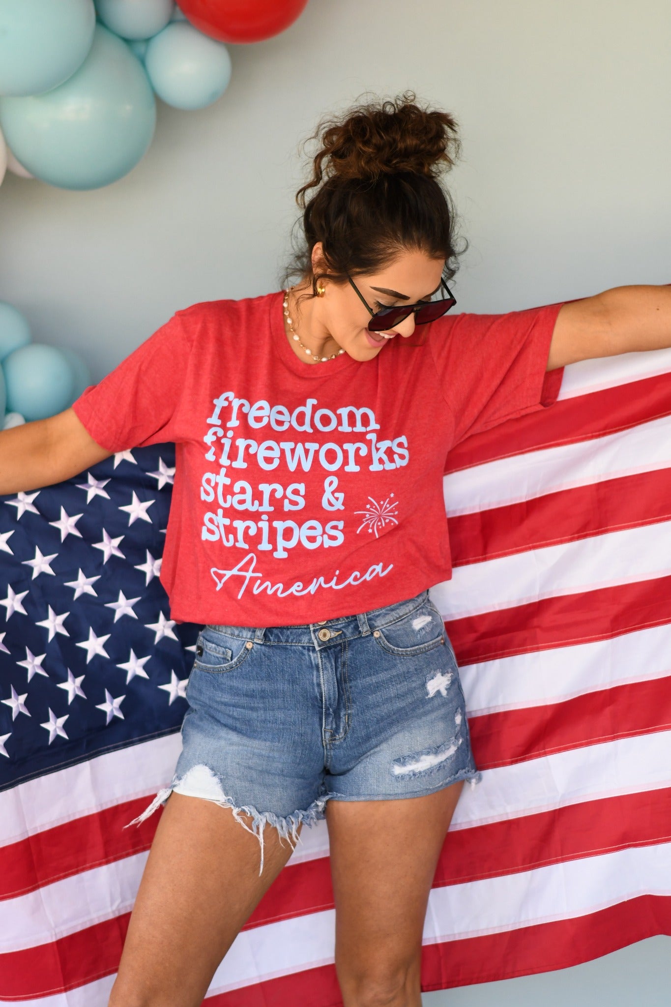 freedom, fireworks, stars & stripes america