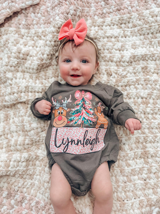 christmas name plate kids sweater