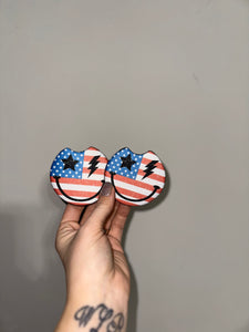 happy america car coasters