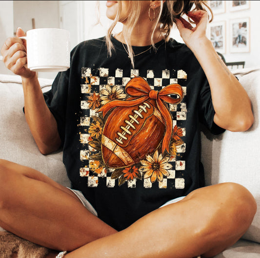 checkered coquette football