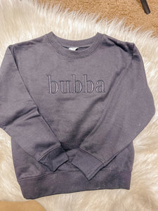 Bubba embroidered sweatshirt