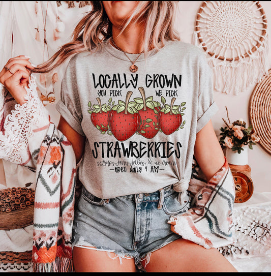 locally grown strawberries