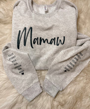 Load image into Gallery viewer, Custom mama shirt with kids names