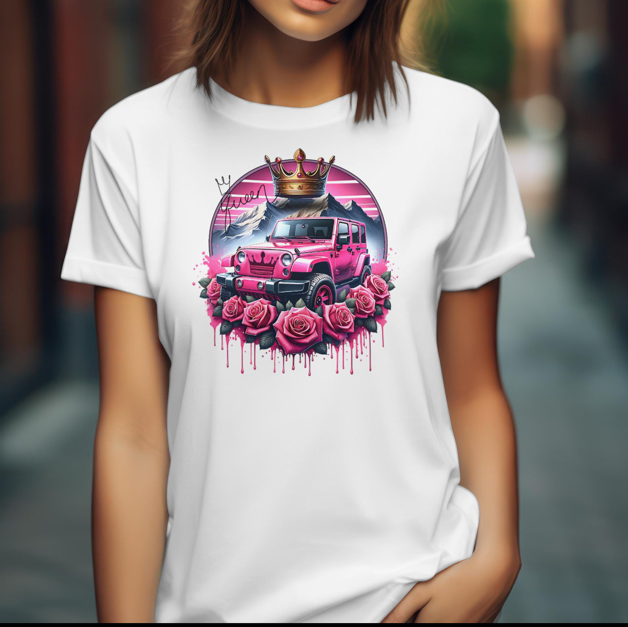 pink jeep