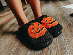 fall/halloween slippers