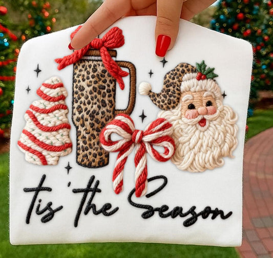 faux yarn tis the season