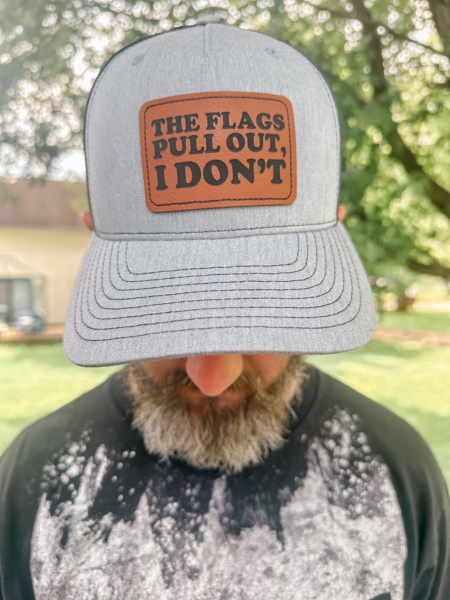 The flags pull out, I don’t.