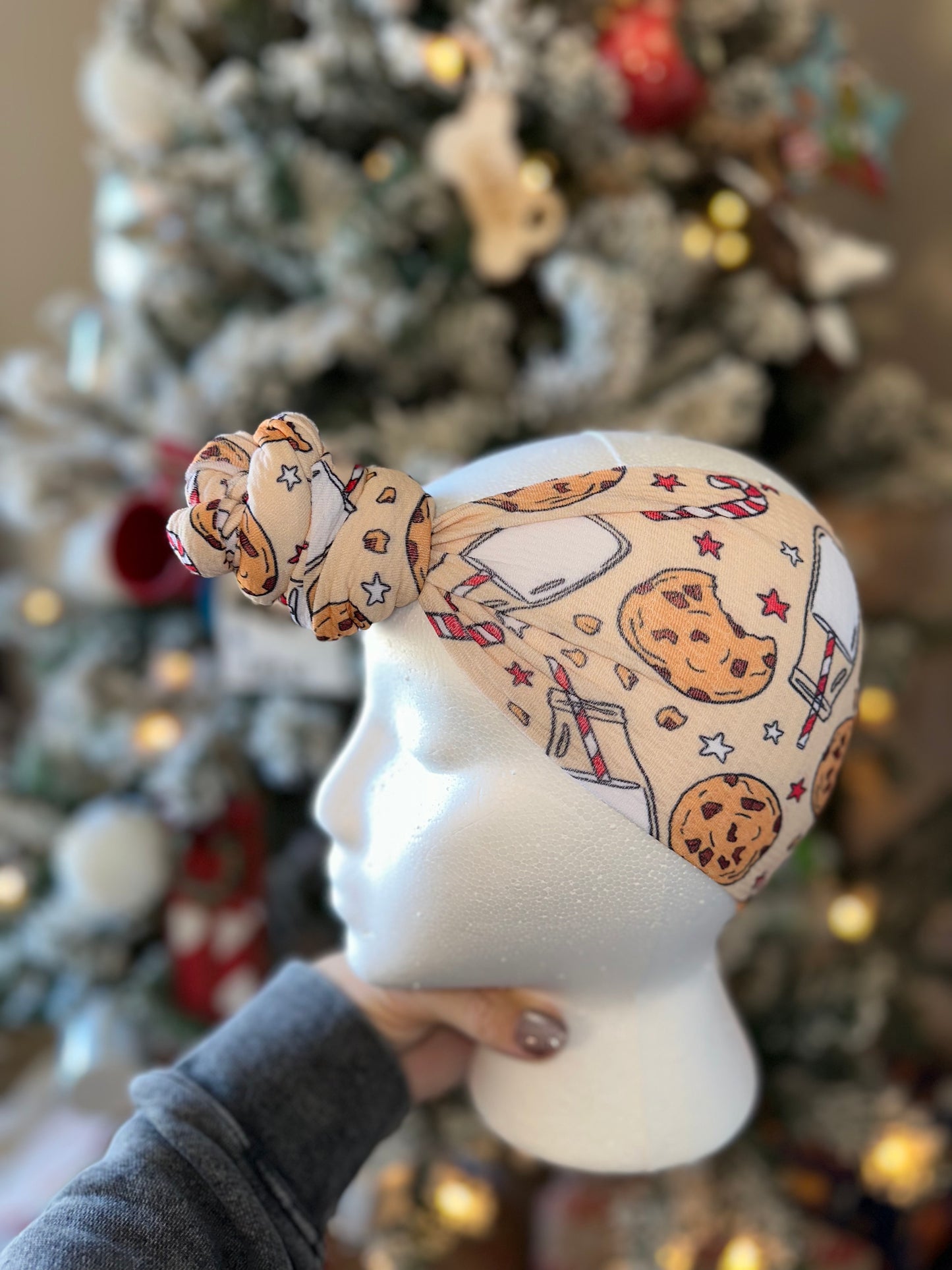 milk & cookies toddler/child top knot