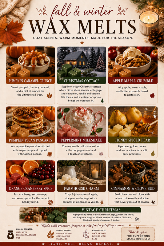 Wax Melt Cubes: Fall + Winter