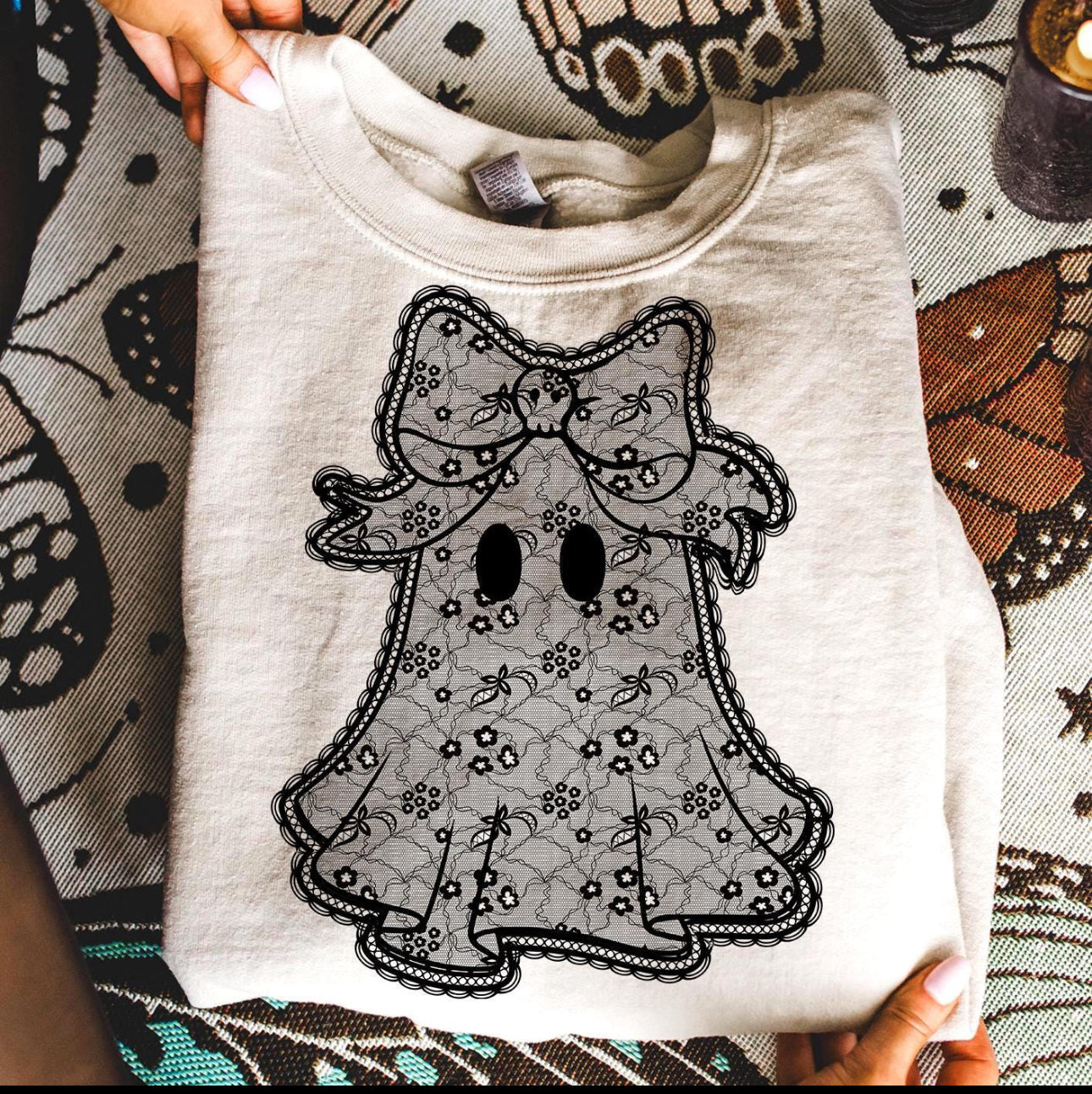 faux lace ghost - kids