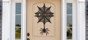 Spider web door hanger