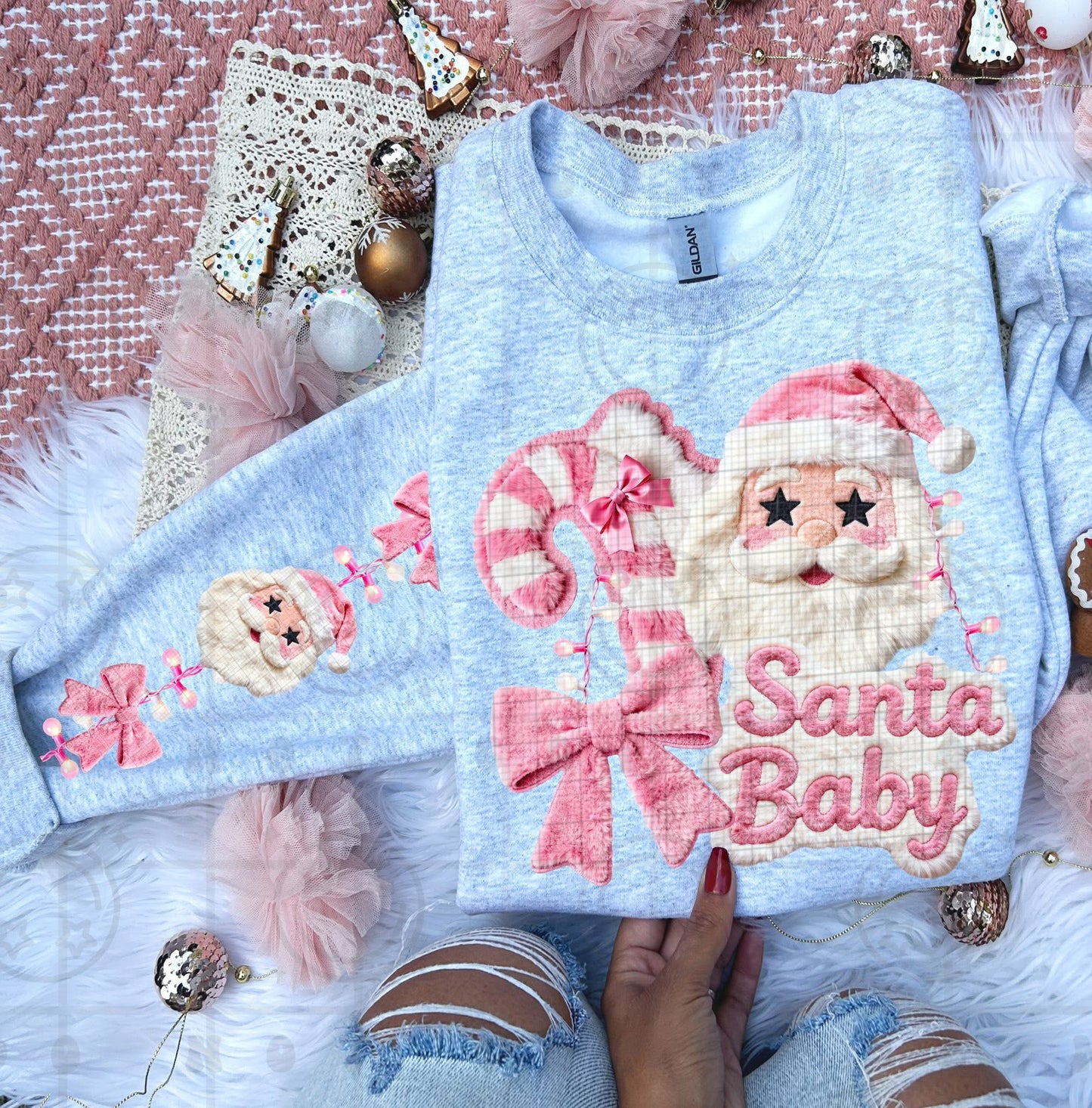 faux fur santa baby