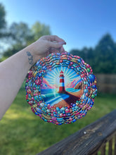 Load image into Gallery viewer, Lighthouse wind spinner