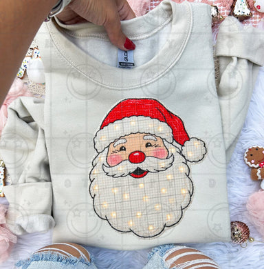 Faux light up Santa
