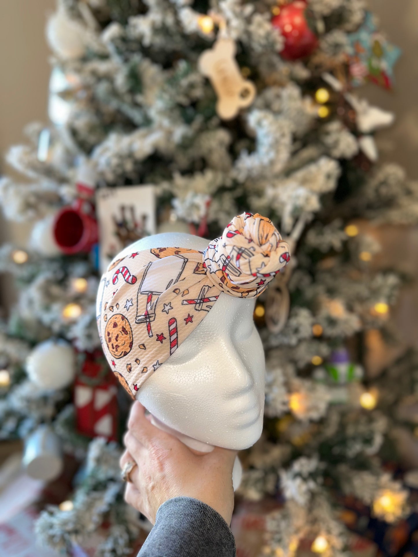 milk & cookies toddler/child top knot