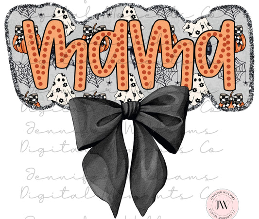 coquette mama with ghost + bats