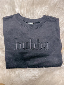 Bubba embroidered sweatshirt