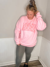 Load image into Gallery viewer, Pink Checkered mama sweatshirt