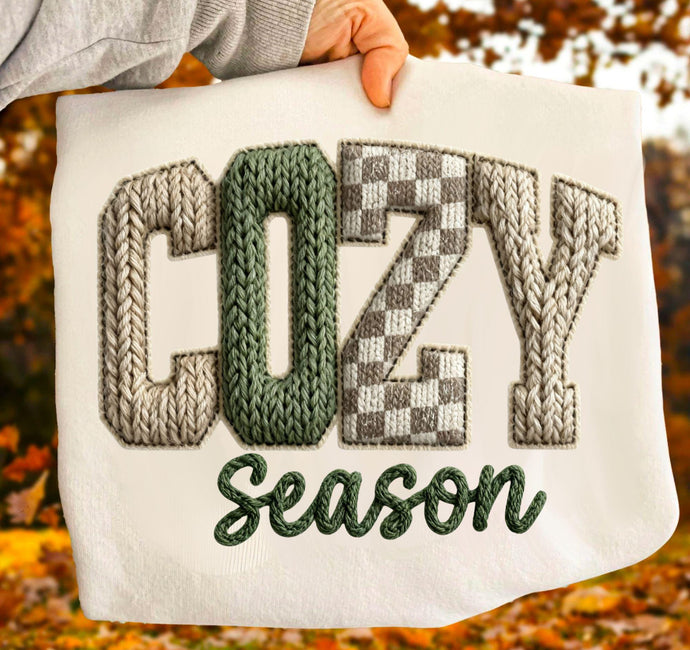 faux yarn cozy season