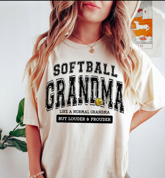 louder & prouder softball grandma