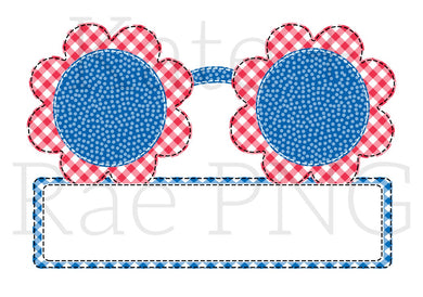 Custom name plate sunnies