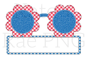 Custom name plate sunnies