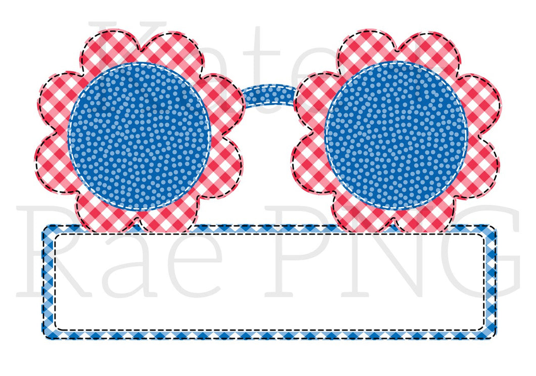 Custom name plate sunnies