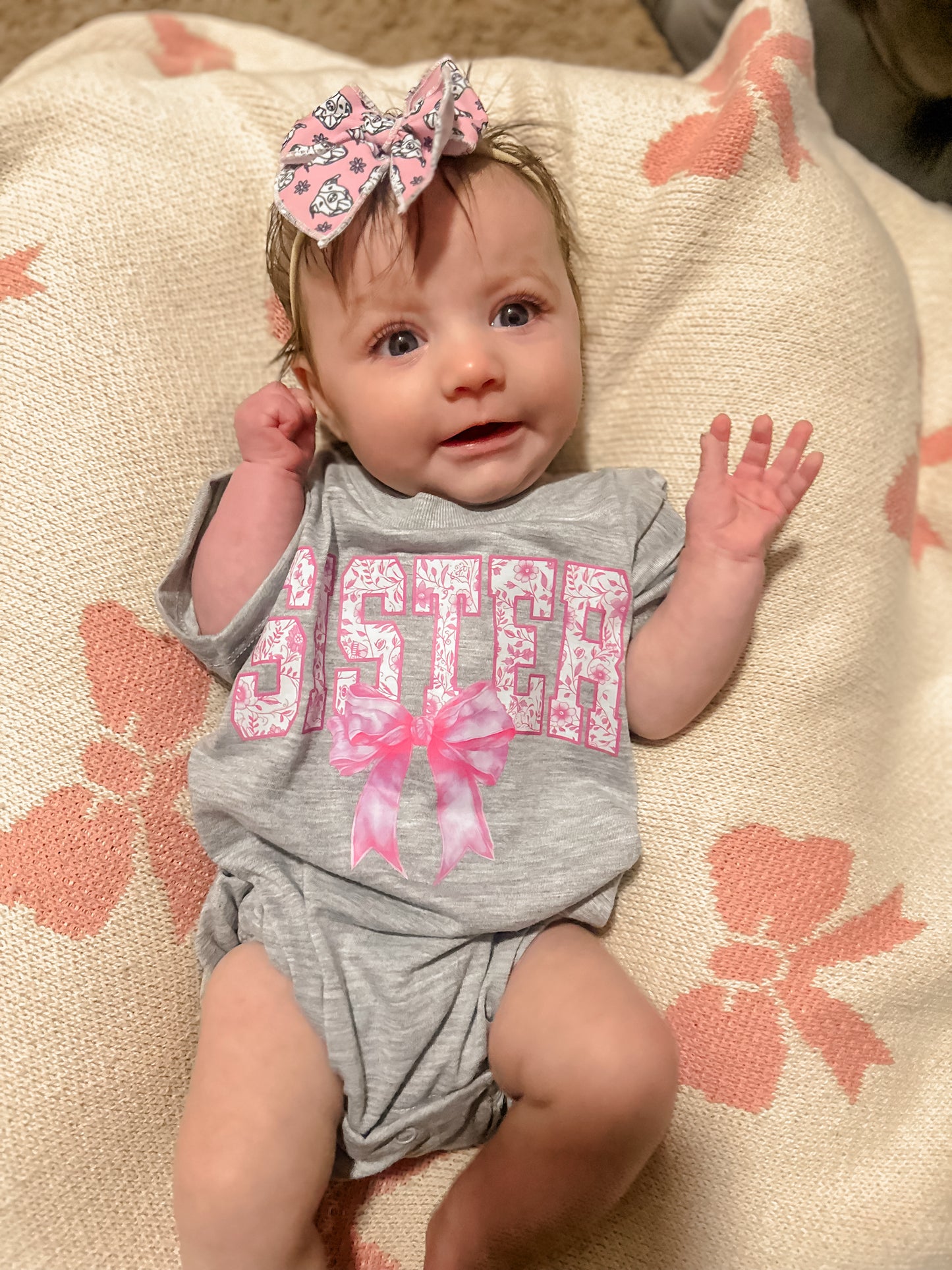 Sister bubble romper