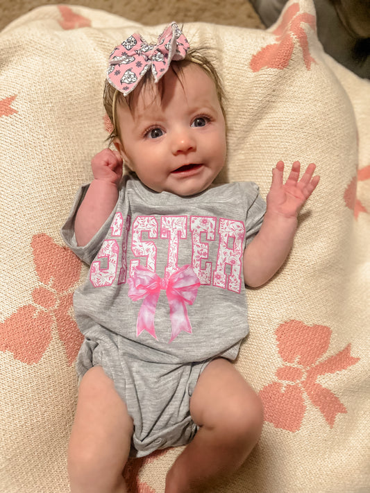 Sister bubble romper