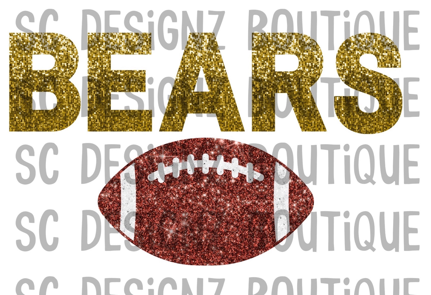 Faux sequin team apparel